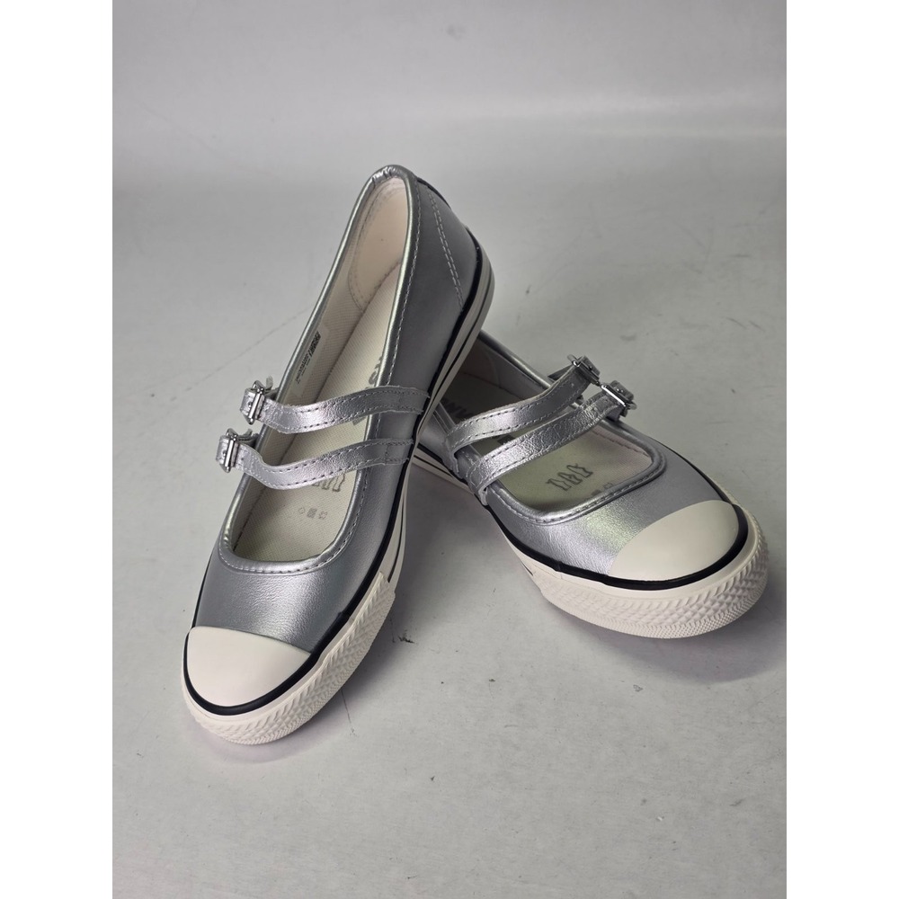 Converse Dainty Mary Jane Women's Shoes Size 6 Silver‎ Gray Flat Leather Loafers